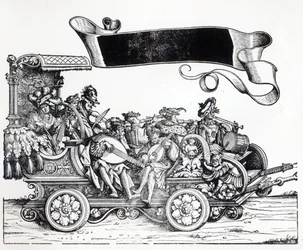 Szene aus Maximilians Triumphzug, ca. 1516-18